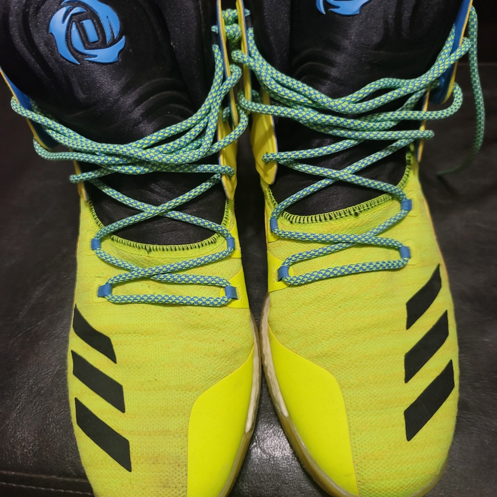 Adidas D Rose Primekit Yellow and Black Athletic Shoes